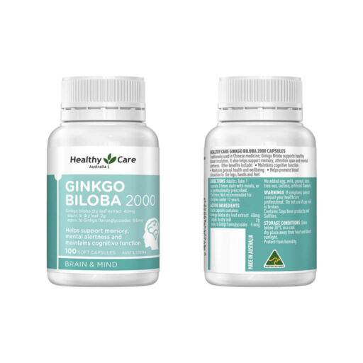 Bổ Não Healthy Care Ginkgo Biloba 2000mg · Khám Phá Bí Quyết Tăng Cường Trí Lực Từ Thiên Nhiên