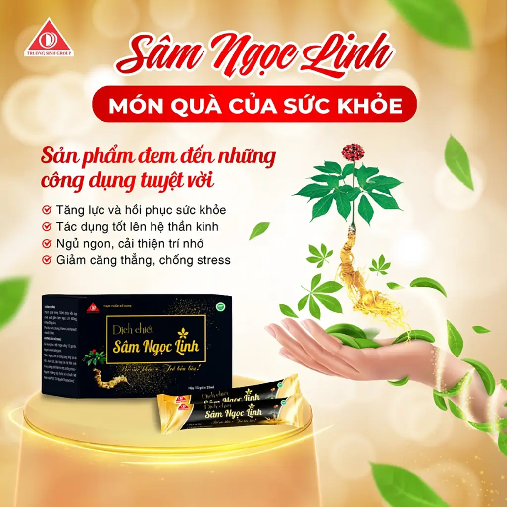 Công dụng tuyệt vời của Dịch Chiết Sâm Ngọc Linh