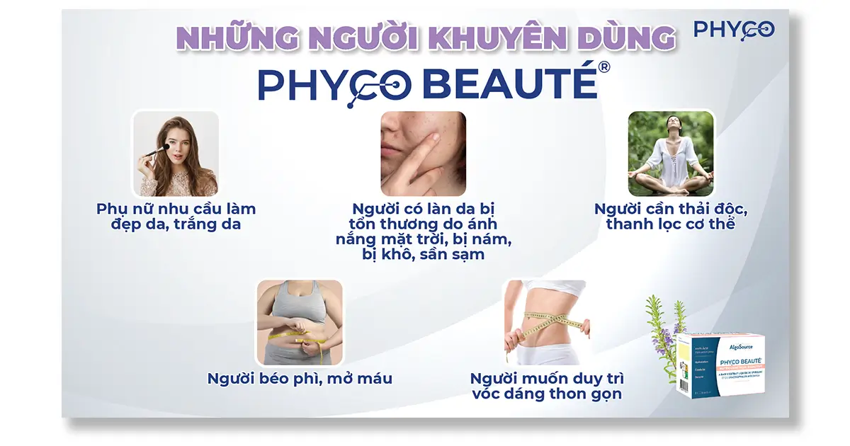 Những người được khuyên dùng Phyco Beauté.